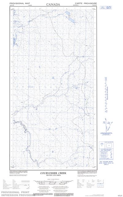 094P04W - COURVOISIER CREEK - Topographic Map