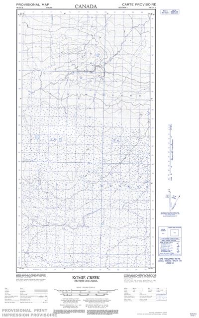 094P05E - KOMIE CREEK - Topographic Map