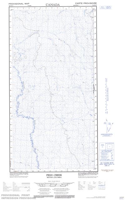 094P08E - PESH CREEK - Topographic Map