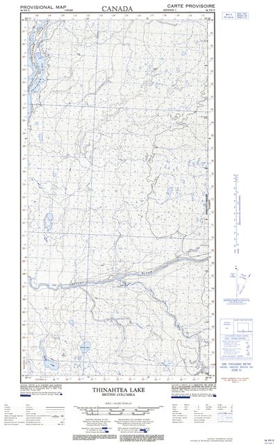 094P09E - THINAHTEA LAKE - Topographic Map
