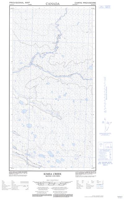 094P10E - KIMEA CREEK - Topographic Map