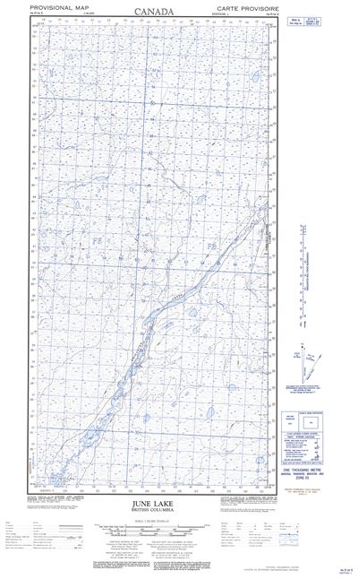 094P16E - JUNE LAKE - Topographic Map