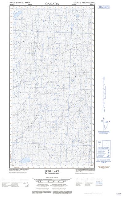 094P16W - JUNE LAKE - Topographic Map