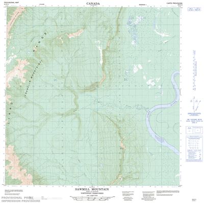 095B13 - SAWMILL MOUNTAIN - Topographic Map