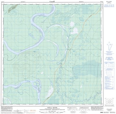 095B14 - NETLA RIVER - Topographic Map