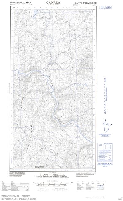 095C02W - MOUNT MERRILL - Topographic Map