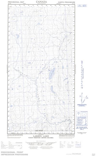 095C04E - LARSEN LAKE - Topographic Map