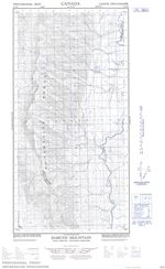 095C08E - BABICHE MOUNTAIN - Topographic Map