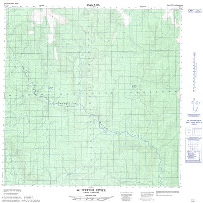 095C11 - WHITEFISH RIVER - Topographic Map