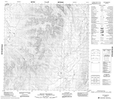 095D14 - MOUNT SKONSENG - Topographic Map