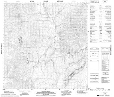 095D15 - LAST MOUNTAIN - Topographic Map