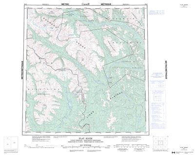 095E - FLAT RIVER - Topographic Map