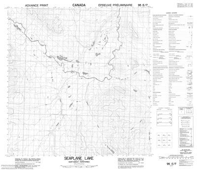 095E07 - SEAPLANE LAKE - Topographic Map