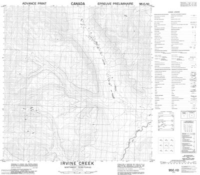 095E10 - IRVINE CREEK - Topographic Map