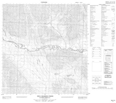 095E15 - HELL ROARING CREEK - Topographic Map