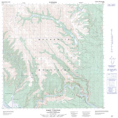 095F08 - FIRST CANYON - Topographic Map