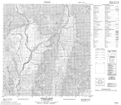 095F14 - WRIGLEY CREEK - Topographic Map
