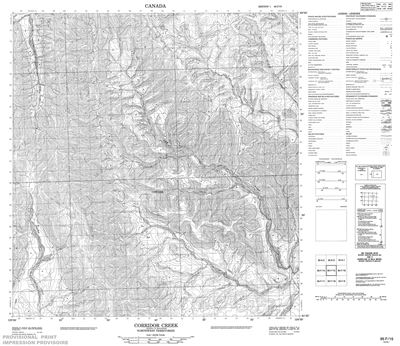 095F15 - CORRIDOR CREEK - Topographic Map