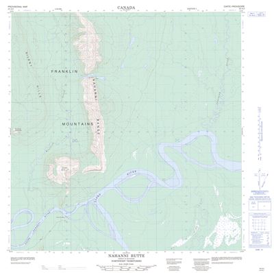 095G03 - NAHANNI BUTTE - Topographic Map