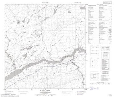 095G08 - MATOU RIVER - Topographic Map