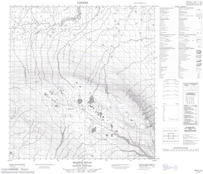 095G16 - MARTIN HILLS - Topographic Map