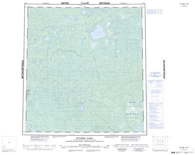 095I - BULMER LAKE - Topographic Map