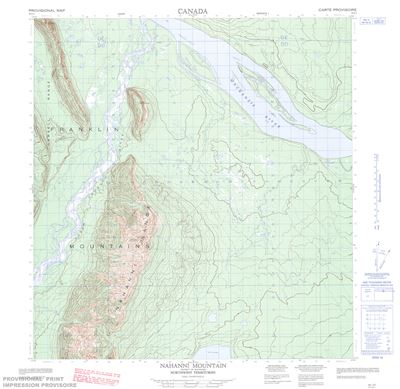 095J03 - NAHANNI MOUNTAIN - Topographic Map