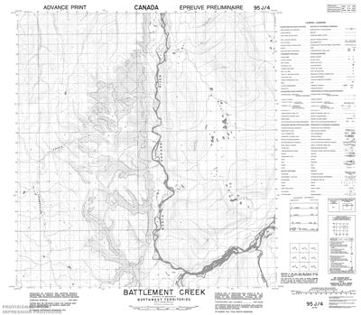 095J04 - BATTLEMENT CREEK - Topographic Map