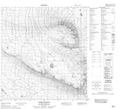 095J08 - EBBUTT HILLS - Topographic Map