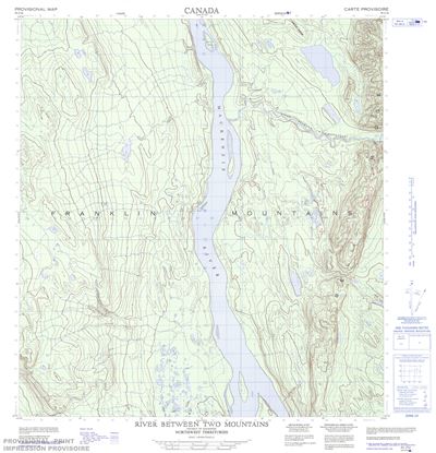 095J14 - RIVER BETWEEN TWO MOUNTAINS - Topographic Map