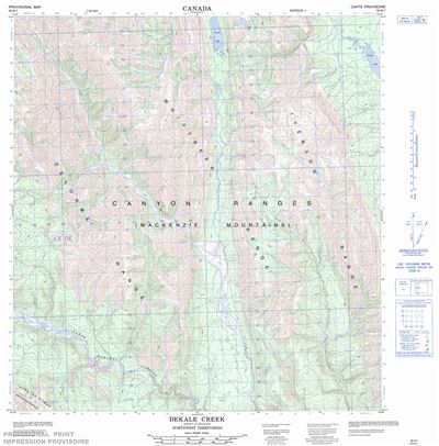 095K07 - DEKALE CREEK - Topographic Map