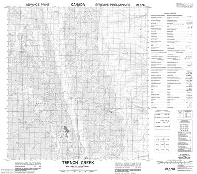 095K10 - TRENCH CREEK - Topographic Map