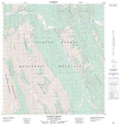 095K14 - PASTEL CREEK - Topographic Map