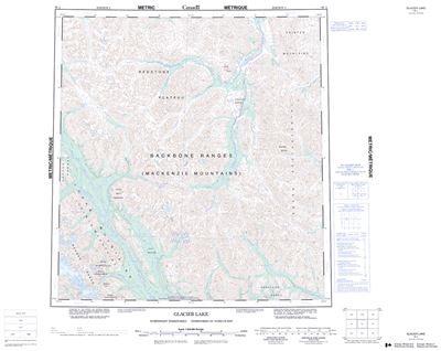 095L - GLACIER LAKE - Topographic Map