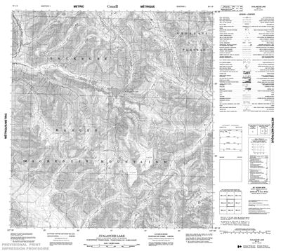 095L06 - AVALANCHE LAKE - Topographic Map