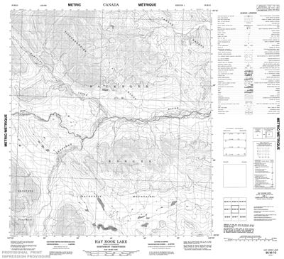 095M10 - HAYHOOK LAKE - Topographic Map