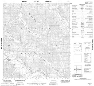 095M14 - NO TITLE - Topographic Map