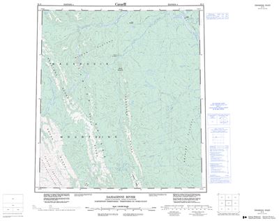 095N - DAHADINNI RIVER - Topographic Map