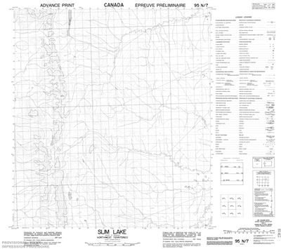 095N07 - SLIM LAKE - Topographic Map