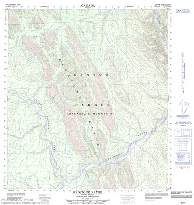 095N12 - REDSTONE RANGE - Topographic Map