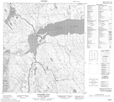 095O02 - PAEENFEE LAKE - Topographic Map