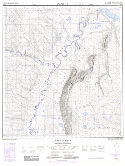 095O04 - WRIGLEY RIVER - Topographic Map