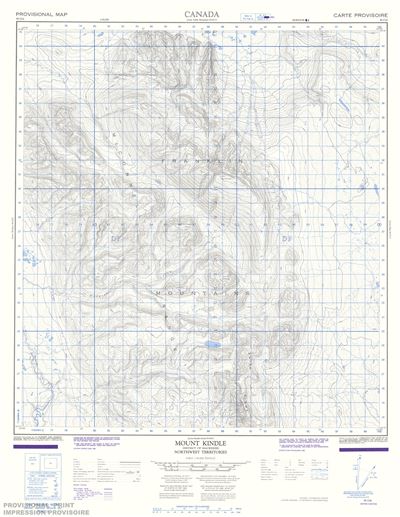095O06 - MOUNT KINDLE - Topographic Map