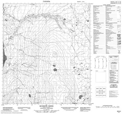 096B02 - MODESTE CREEK - Topographic Map
