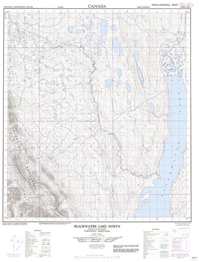 096B03 - BLACKWATER LAKE - Topographic Map