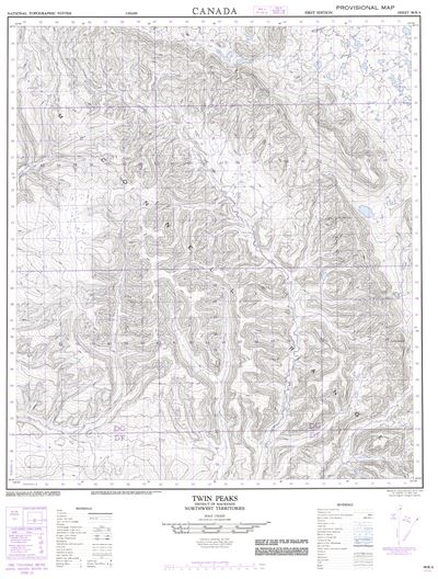 096B04 - TWIN PEAKS - Topographic Map