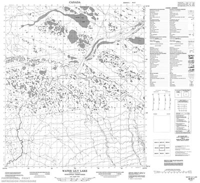 096B07 - WATER LILY LAKE - Topographic Map