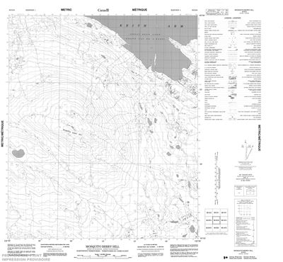 096B16 - MOSQUITO BERRY HILL - Topographic Map