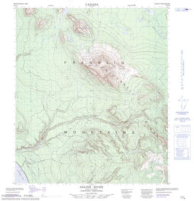 096C08 - SALINE RIVER - Topographic Map