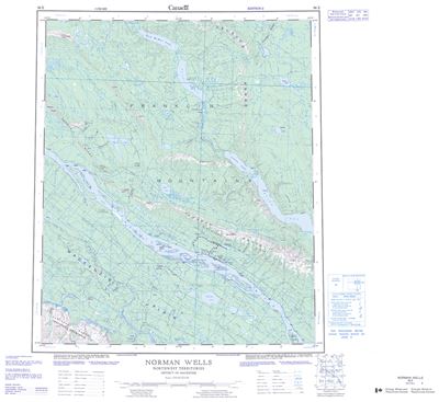 096E - NORMAN WELLS - Topographic Map